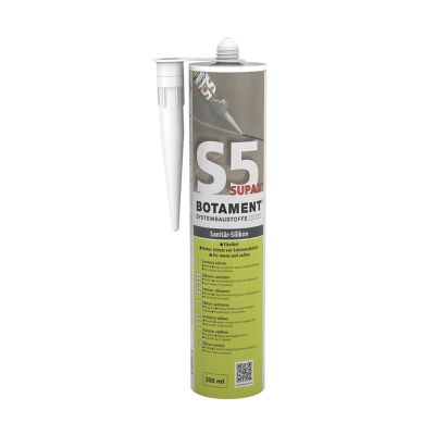 Botament Silicone Sealant S 5 Supax Nr.10 White 300ml