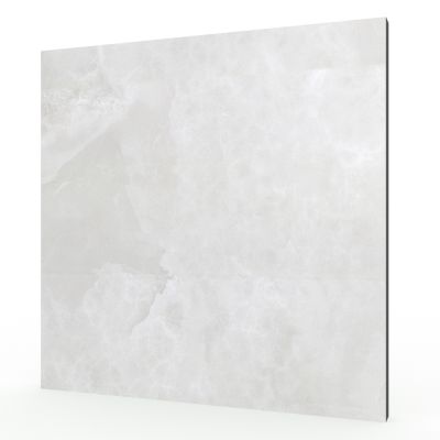 Light Grey Onyx-Effect Grande Porcelain Tile 60x60cm - Alternative Image