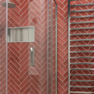 Metro Nara Burdeos Gloss Ceramic Wall Tile 30x7.5cm