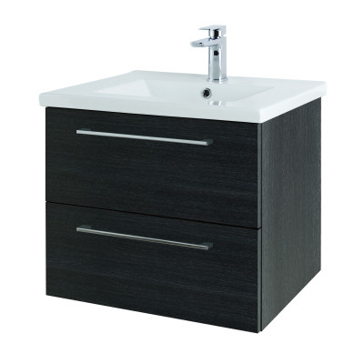 Cesena Wall Hung Vanity Unit - Shadow Black 500mm