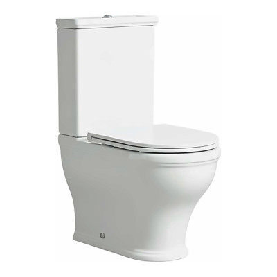 Lansdown Close Coupled WC Pan (Fully Enclosed) - White