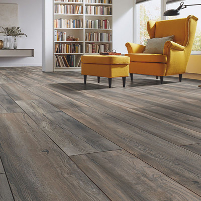 Laminate Flooring - 12mm Penthouse 4V AC5 Harbour Oak Grey 138x19cm