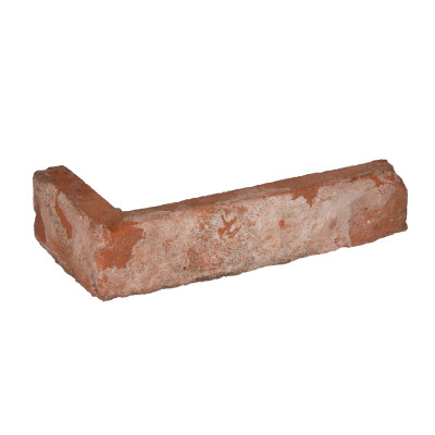 Reclaimed Brick Slips Corner Piece Red 240x155x55x20mm
