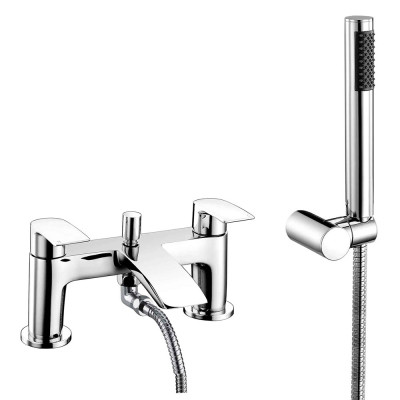 Shade Chrome Bath Filler Tap With Shower Mixer Handset