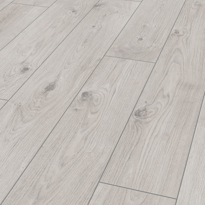 Laminate Flooring - 12mm Mammut 4V AC5 Everest Oak White 185x19cm