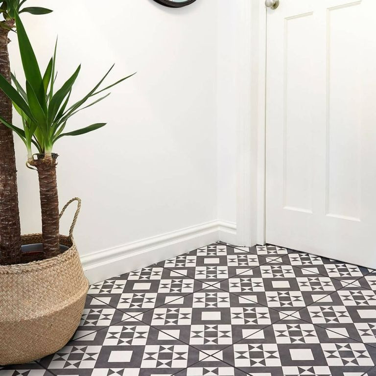 Pattern tiles installed in a bathroom in Dublin