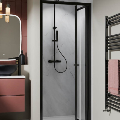 Casanuova Bifold Door - Black 900x900mm