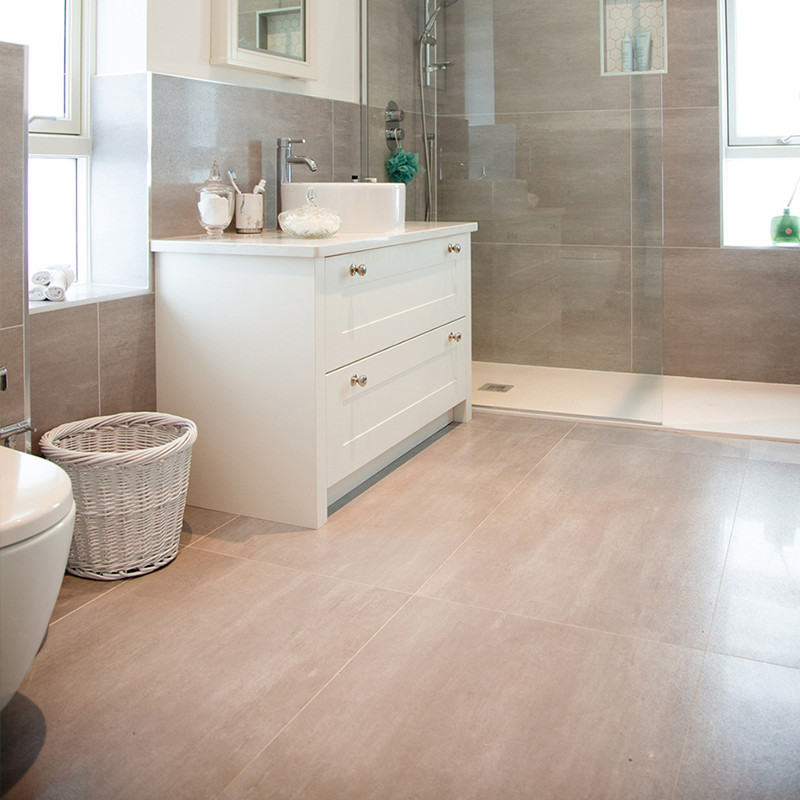 Durable Bathroom Tiles: Large Format and Waterproof