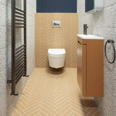 Metro Ainsa Natural Matt Porcelain Tile 25x5cm