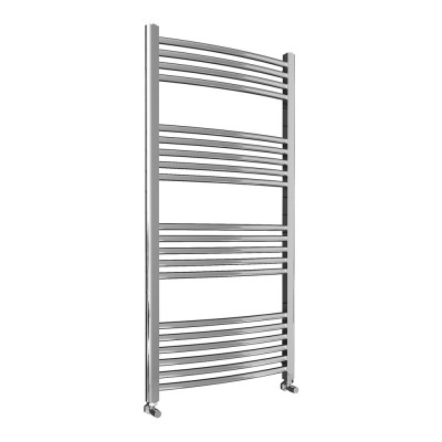HD22 Heated Towel Rail (Ladder - Curved) - Chrome 1200x600mm