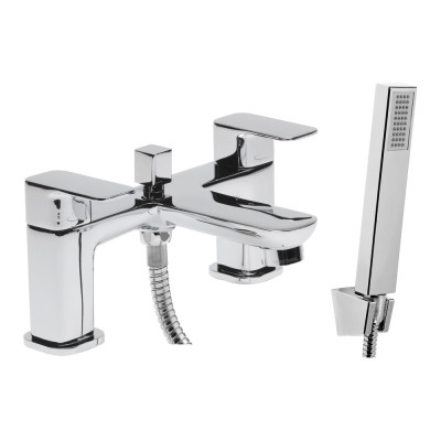 Haze Deck Mounted Bath Shower Mixer - Chrome