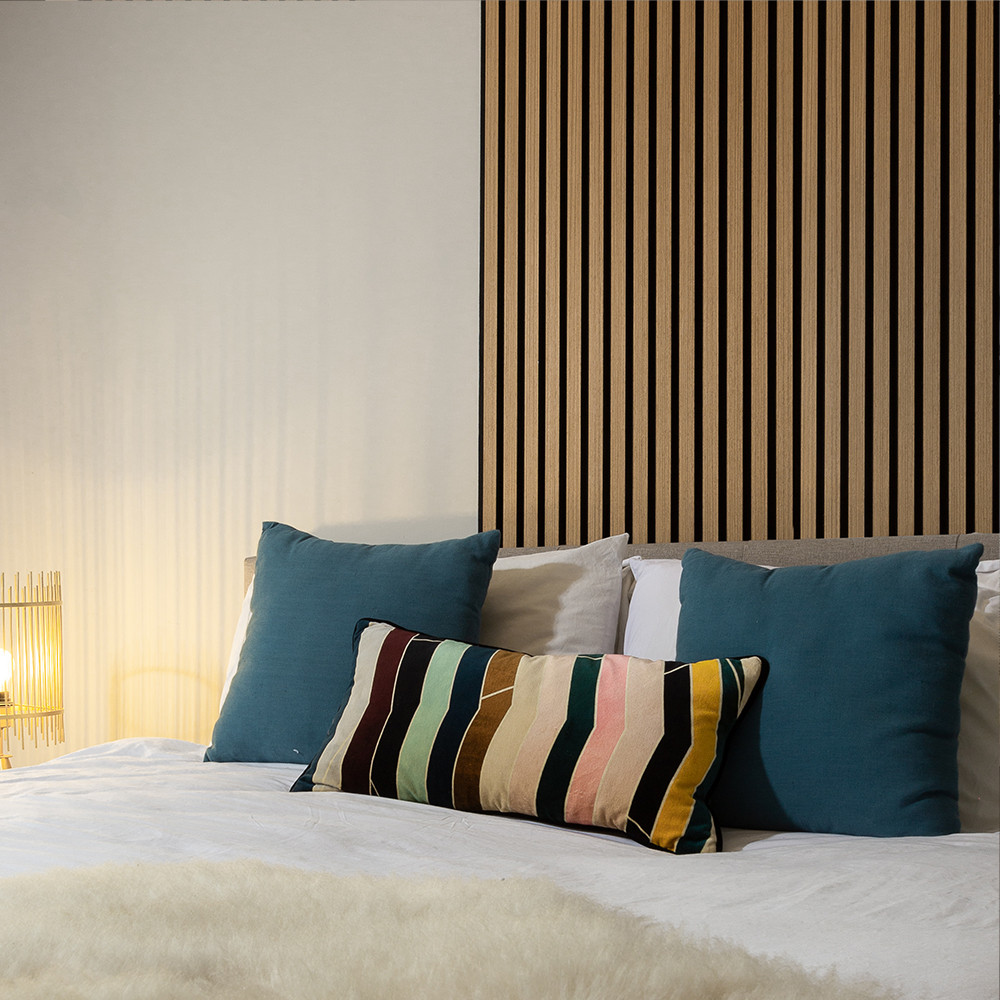 Acoustic Wall Panels installed in a Bedroom