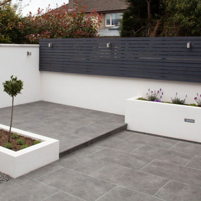 Outdoor Cementino Nero Matt Porcelain Tile 90x60cm