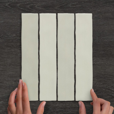 Downtown Verde Gloss Ceramic Wall Tile 25x5cm
