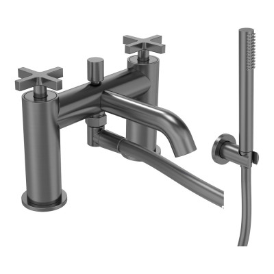 Cohort Bath Shower Mixer - Gunmetal Grey