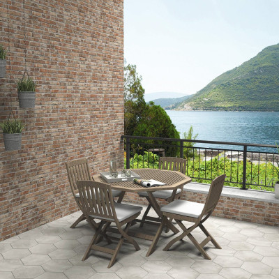 Manhattan Coto Brick-Effect Matt Porcelain Tile 31x56cm