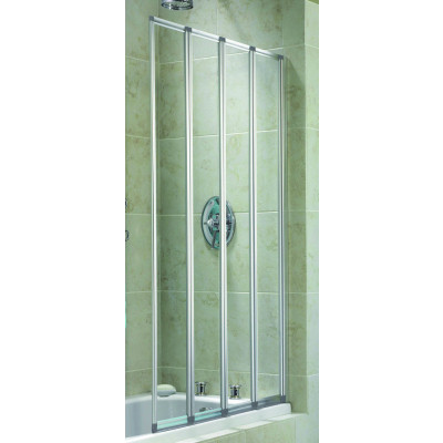 Bath Screens Bath Screen (4 Part) - Silver