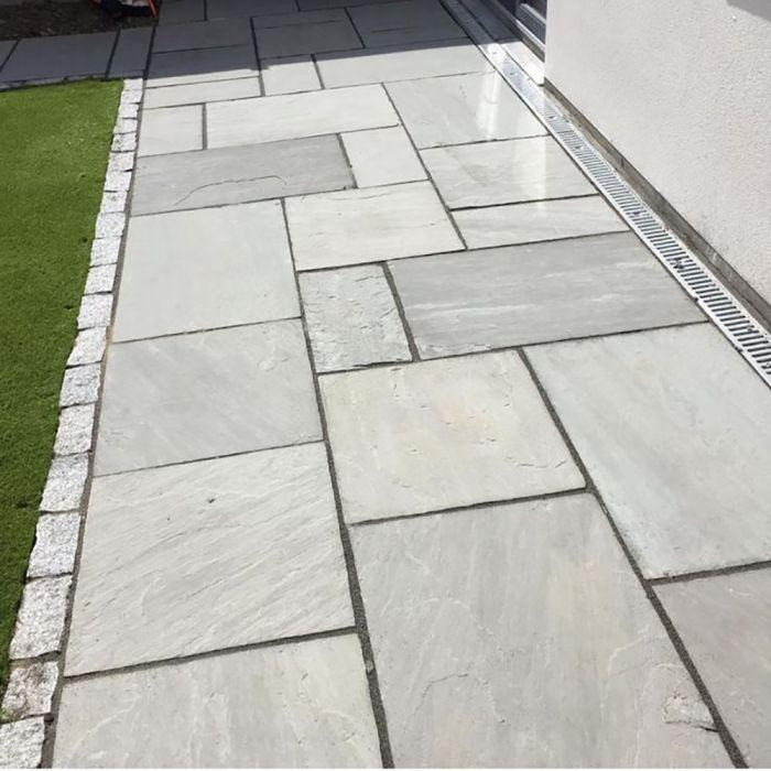 Kandla Grey Sandsotne Paving Slabs www.tilemerchant.ie