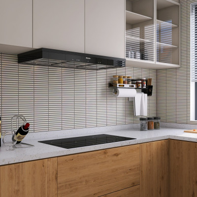 Iridescent Long Stripes Gloss Porcelain Mosaic 29.6x30cm