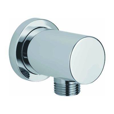 Round Outlet Elbow - Chrome