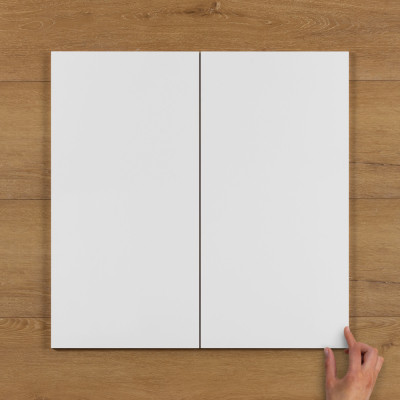 Rectified White Gloss Ceramic Tile 60x30cm