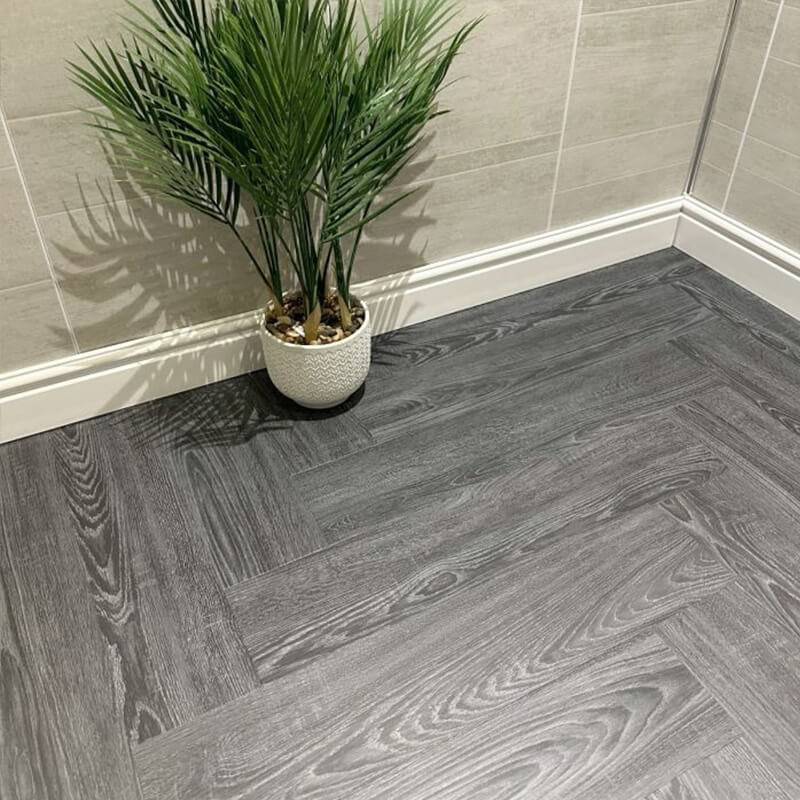 SPC vinyl flooring in dining room
