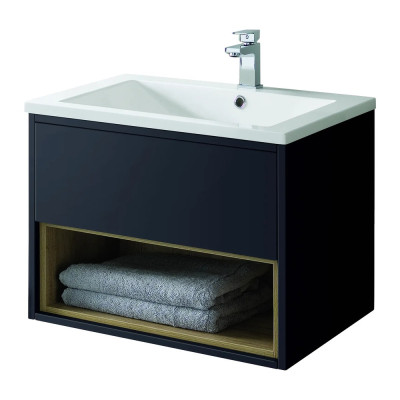 Lucca Wall Hung Vanity Unit - Anthracite 600mm