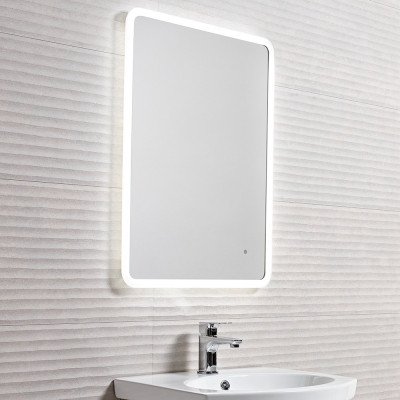 Aster Illuminated Slim Rectangular Mirror 50x70cm