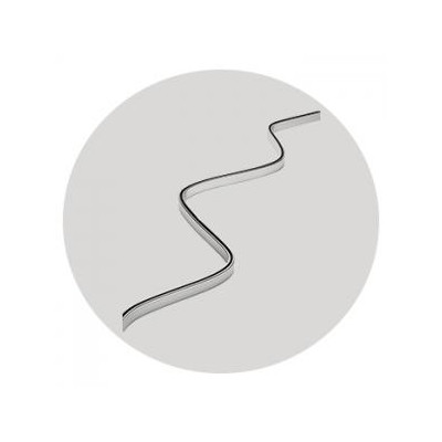 Showering Accessories Shower Curtain Rail (Bendy Rail) - Silver 2500mm
