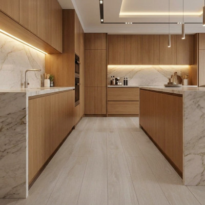 TBEMOTA-20120 Moneo Taupe Wood-Effect Matt Porcelain Tile 120x20cm