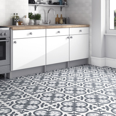 Decor Axel Pattern Matt Porcelain Floor Tile 20x20cm