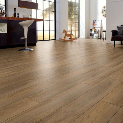 Laminate Flooring - 12mm Robusto 4V AC5 Premium Oak Brown 138x19cm