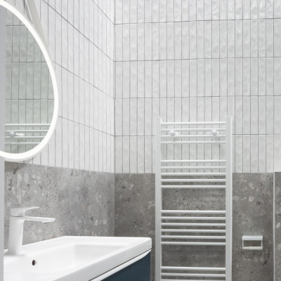 Downtown Blanco Gloss Ceramic Wall Tile 25x5cm