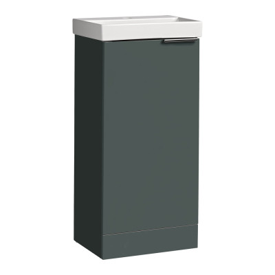 Cadence Floor Standing Cloakroom Unit - Viridian Green 390mm