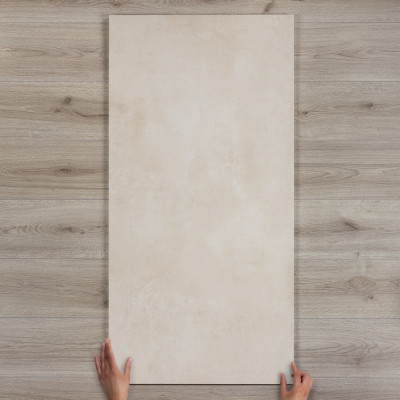 Arkana Crema Concrete-Effect Matt Porcelain Tile 120x60cm