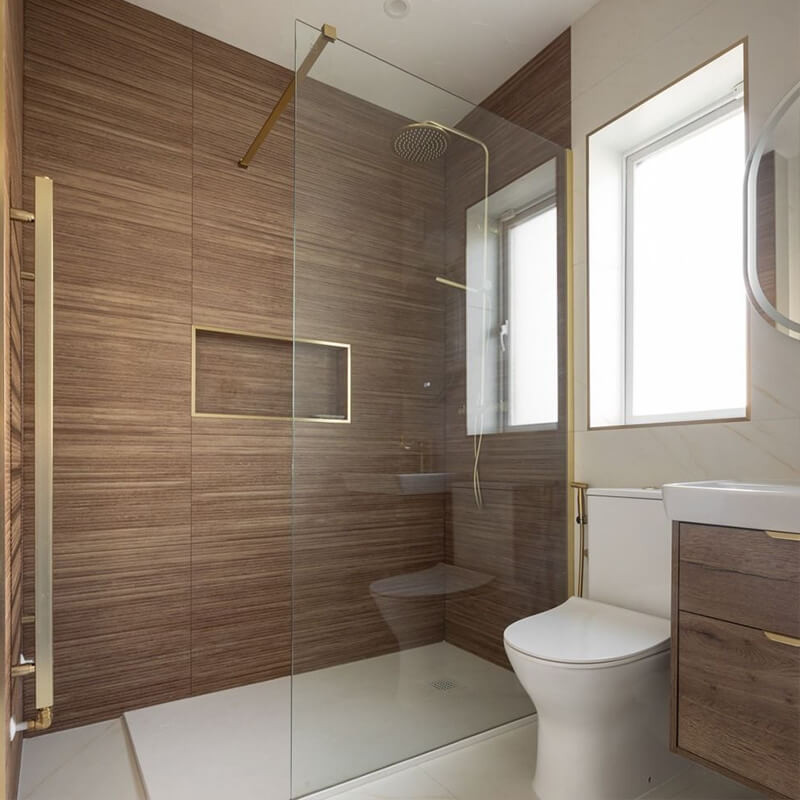 Matt tiles in a bright bathroom with natural light