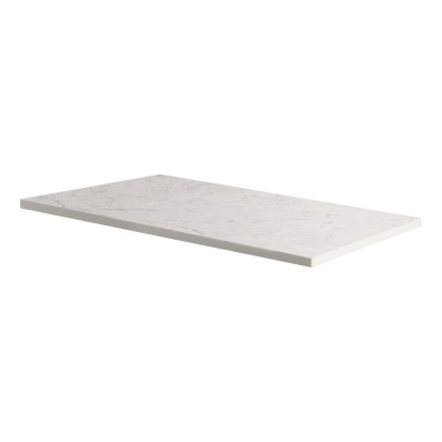 Claddagh White Quartz Marble Countertop 100cm