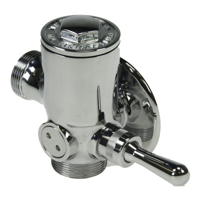 Victory Urinal Flush Valve - Exposed w/ Back Plate (Right Hand Push Button)