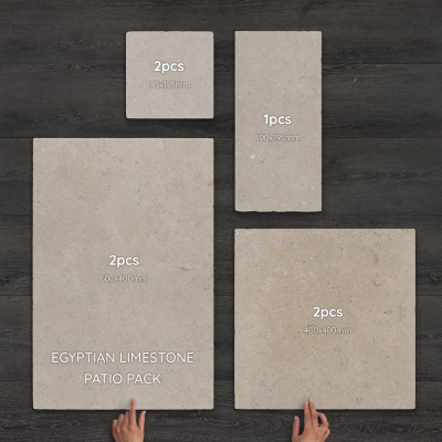 Egyptian Limestone Paving Patio Pack