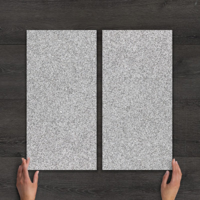 Luxor Grey Granite Sawn-Cut Flamed Paving Slab 60x30cm