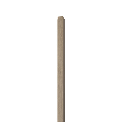 18mm Slat Wall Panel Ash End Piece B 290x1.7cm