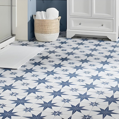 Stella Azul Matt Porcelain Tile 25x25cm