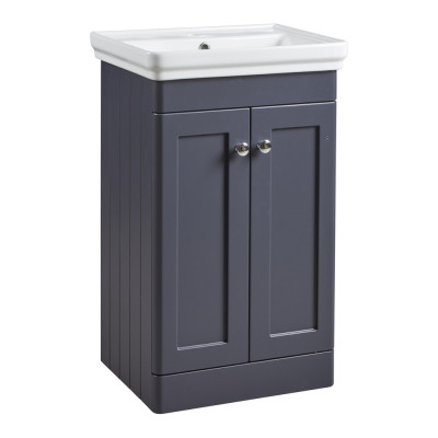 Marston Floor Standing Vanity Unit - Matt Dark Grey 500mm