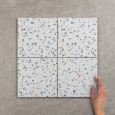 Tutti Frutti Terrazzo-Effect Matt Porcelain Tile 20x20cm