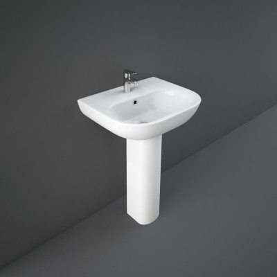 Tonique Basin (1 Tap Hole) - White 550mm