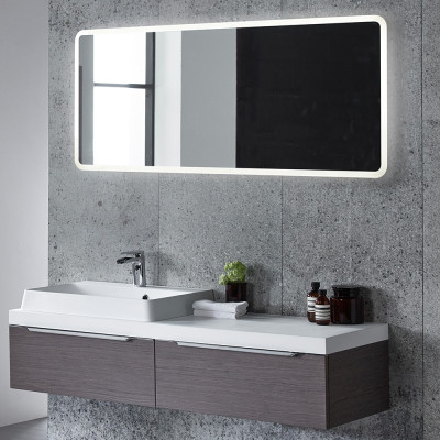 Aster Illuminated Slim Rectangular Mirror 50x120cm