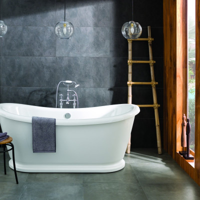 Alexander Freestanding Double Ended Bath - White 1770x785mm