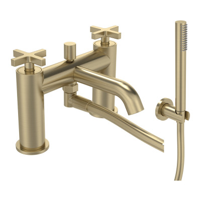 Cohort Bath Shower Mixer - Brushed Brass