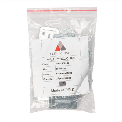 Stainless Steel Clips for Wall Panels (25pcs/bag)