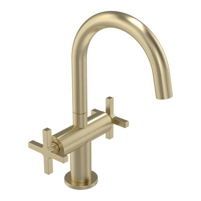 Cohort Basin Mono Mixer - 2 Handle - Brushed Brass
